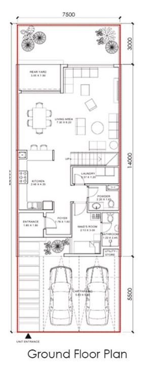 3 Bed medium ground floor
